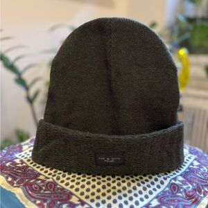 rag & bone Green Knit Beanie
